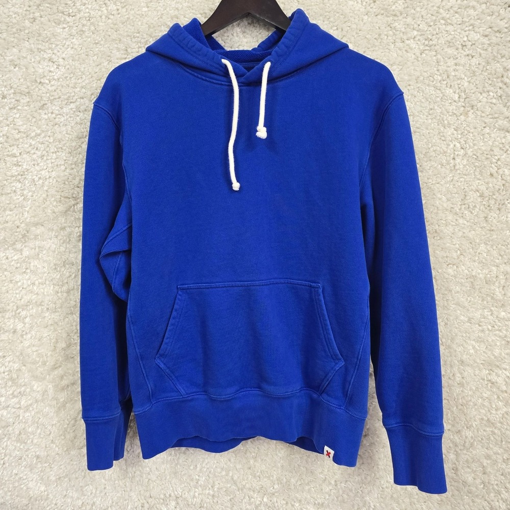 Best Made Co Hoodie Mens M Blue Pullover‎ Supima Cotton Kangaroo Drawstring